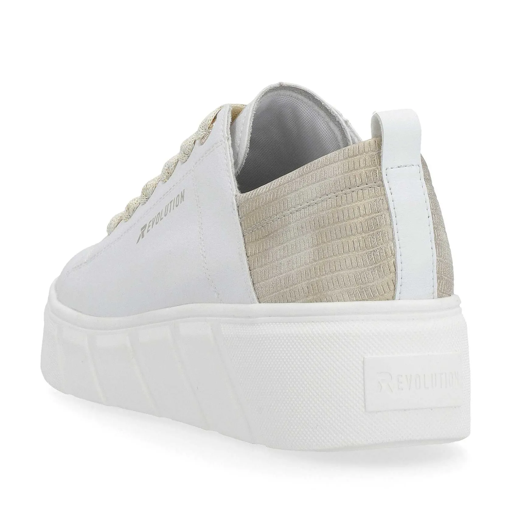 Rieker Sneakers-Women'S Sneaker Low Diamond-White Champagne
