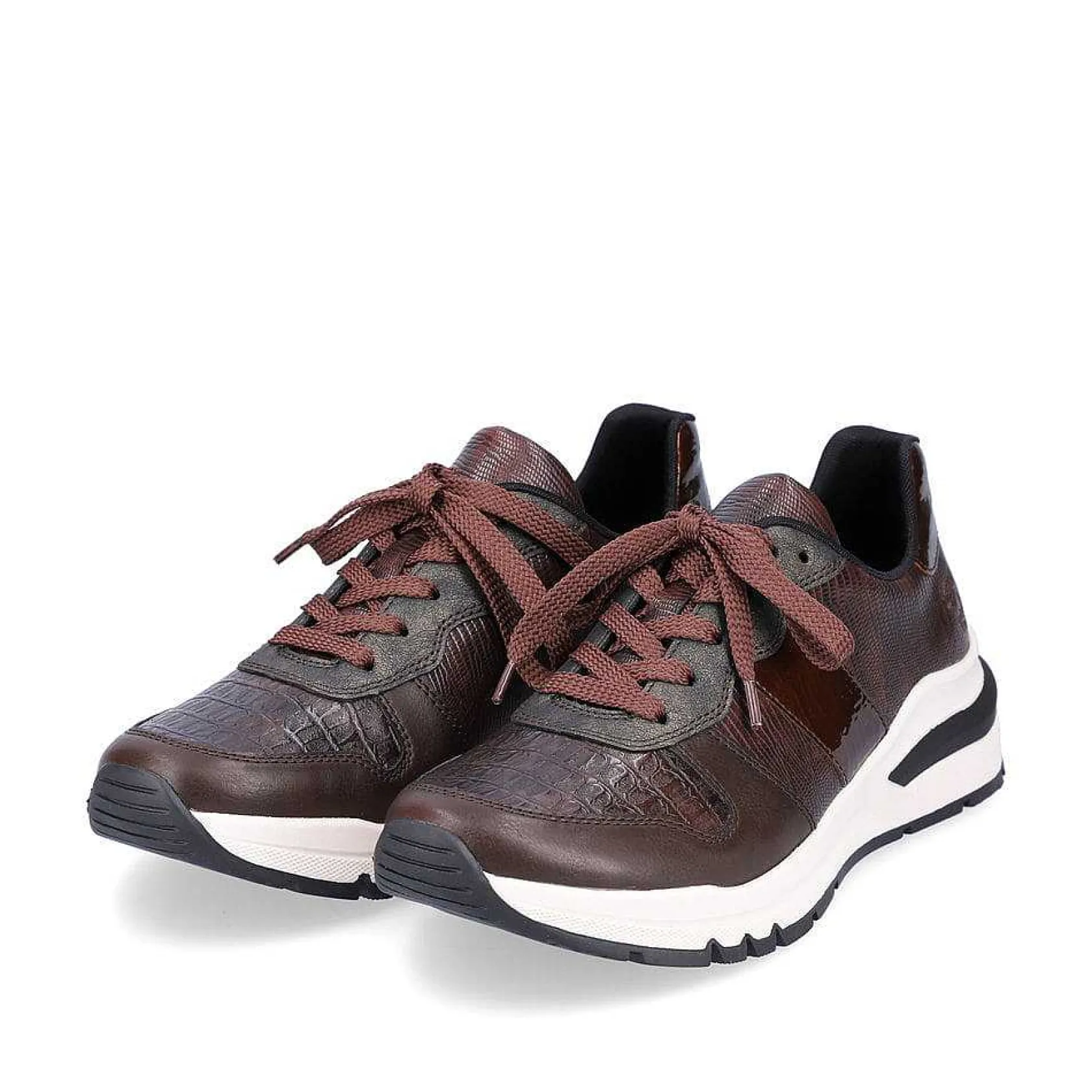 Rieker Sneakers-Women'S Sneaker Low Coffee Brown