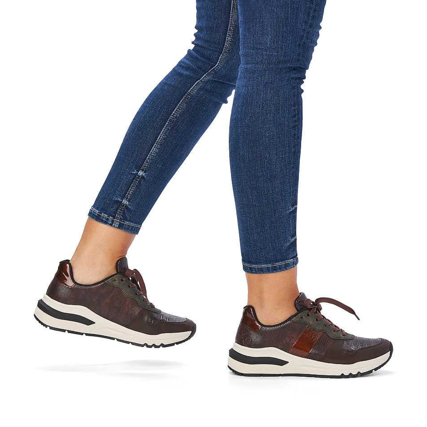 Rieker Sneakers-Women'S Sneaker Low Coffee Brown