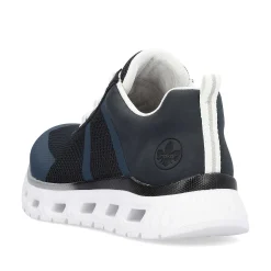 Rieker Vegan-Women'S Sneaker Low Steel Blue