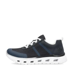 Rieker Vegan-Women'S Sneaker Low Steel Blue