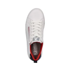Rieker Sneakers-Women'S Sneaker Low Snow-White True-Red