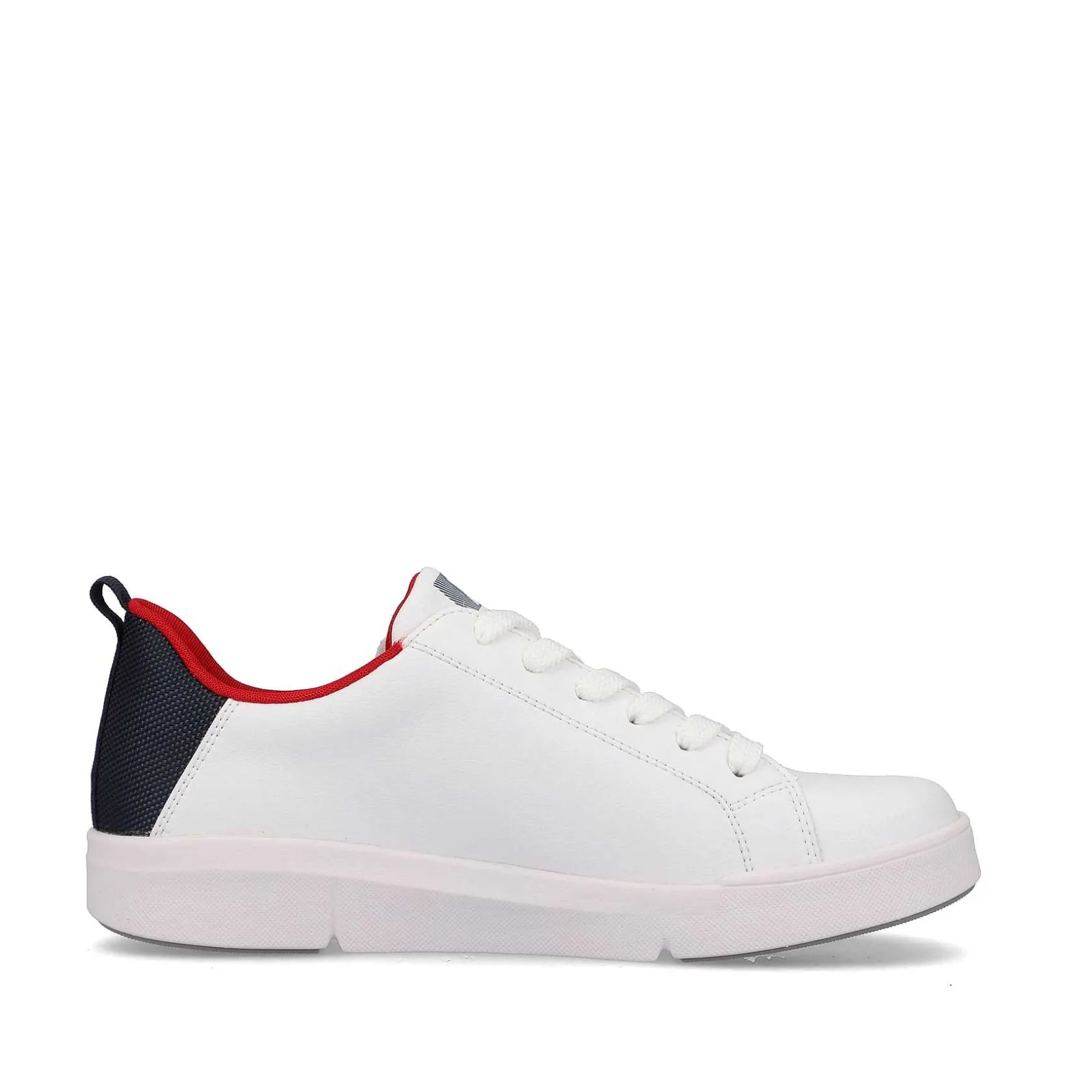 Rieker Sneakers-Women'S Sneaker Low Snow-White True-Red