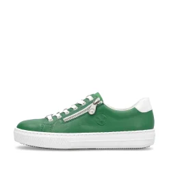 Rieker Summer Shoes-Women'S Sneaker Low Grass Green
