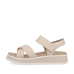 Rieker Sandals & Sandals-Women'S Strappy Sandals Cream Beige