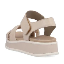 Rieker Sandals & Sandals-Women'S Strappy Sandals Cream Beige