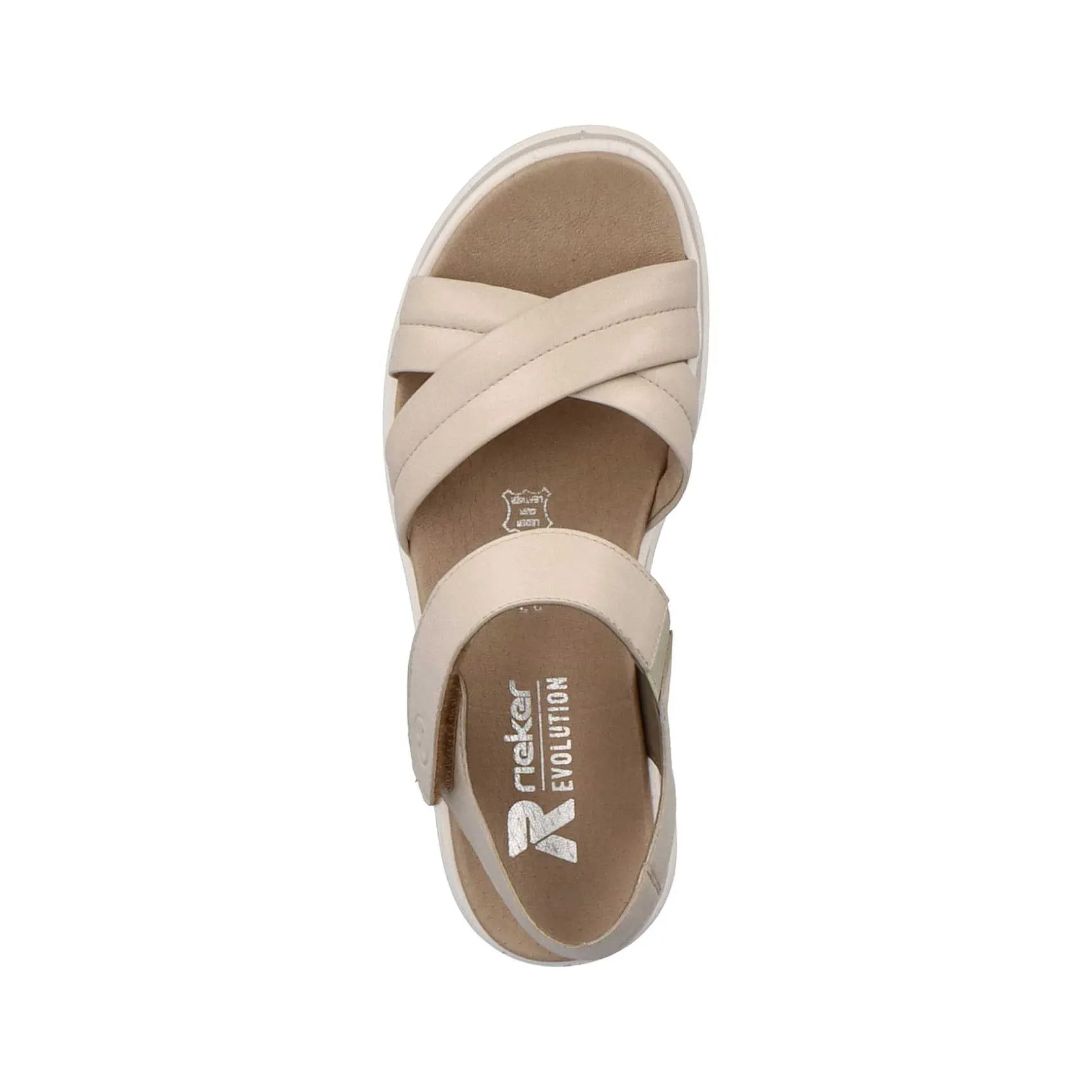 Rieker Sandals & Sandals-Women'S Strappy Sandals Cream Beige