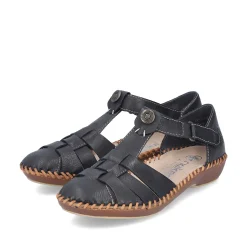 Rieker Sandals & Sandals-Women'S Strappy Sandals Midnight Black