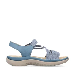 Rieker Vegan-Women'S Strappy Sandals Sky Blue