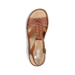 Rieker Sandals & Sandals-Women'S Strappy Sandals Caramel Brown