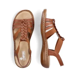 Rieker Sandals & Sandals-Women'S Strappy Sandals Caramel Brown