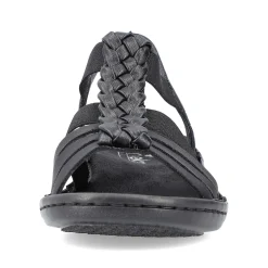 Rieker Sandals & Sandals-Women'S Strappy Sandals Asphalt Black