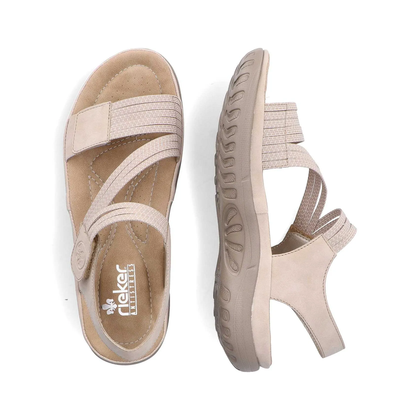 Rieker Sandals & Sandals-Women'S Strappy Sandals Light Beige