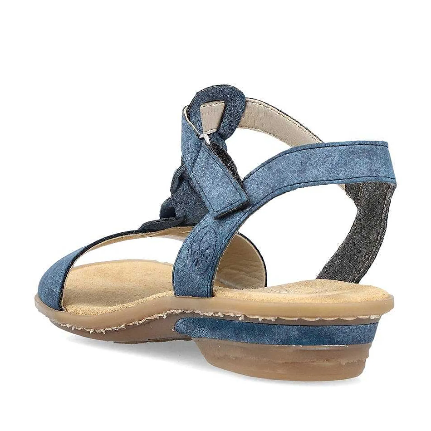 Rieker Heeled Shoes-Women'S Strappy Sandals Pacific Blue