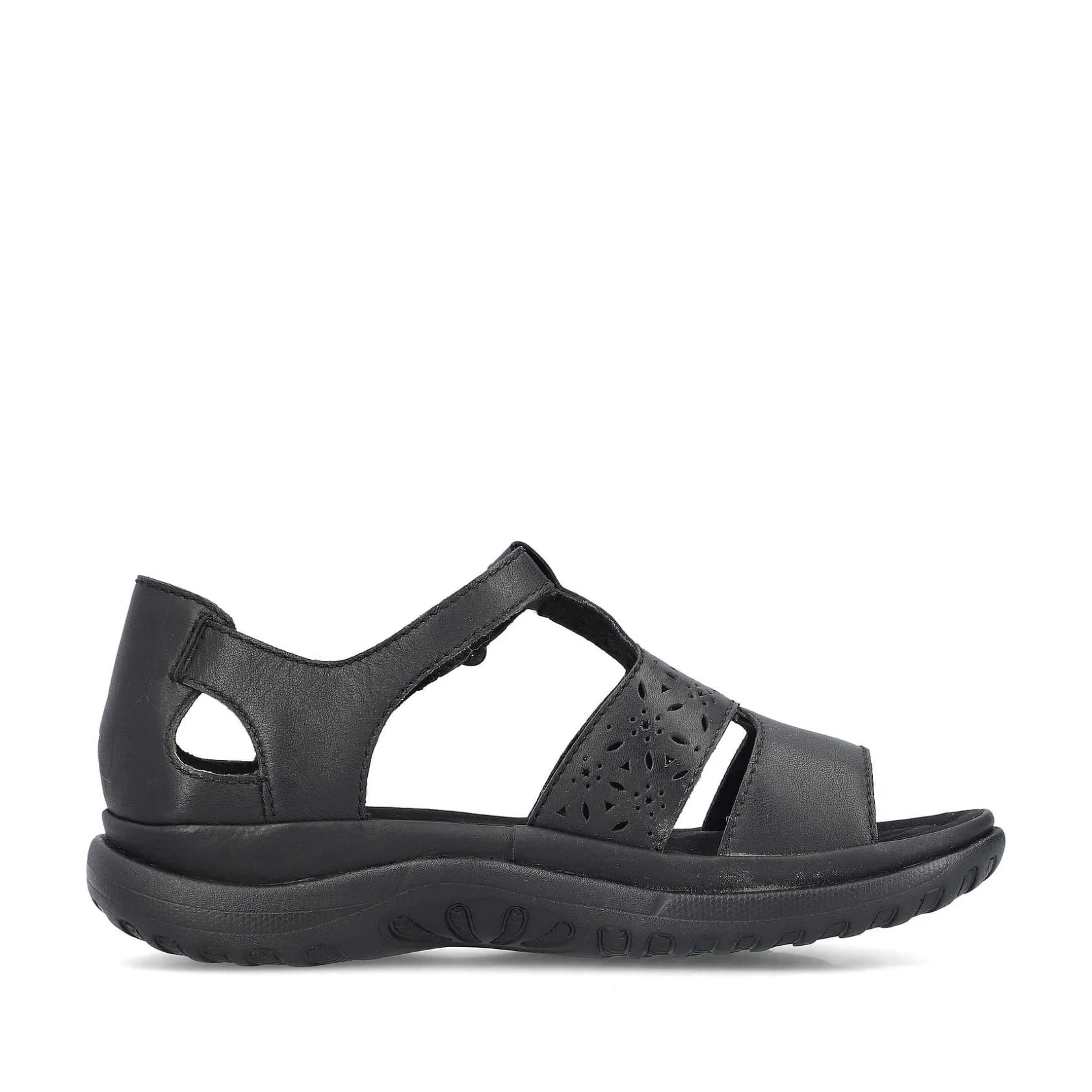 Rieker Sandals & Sandals-Women'S Strappy Sandals Glossy Black