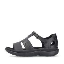 Rieker Sandals & Sandals-Women'S Strappy Sandals Glossy Black
