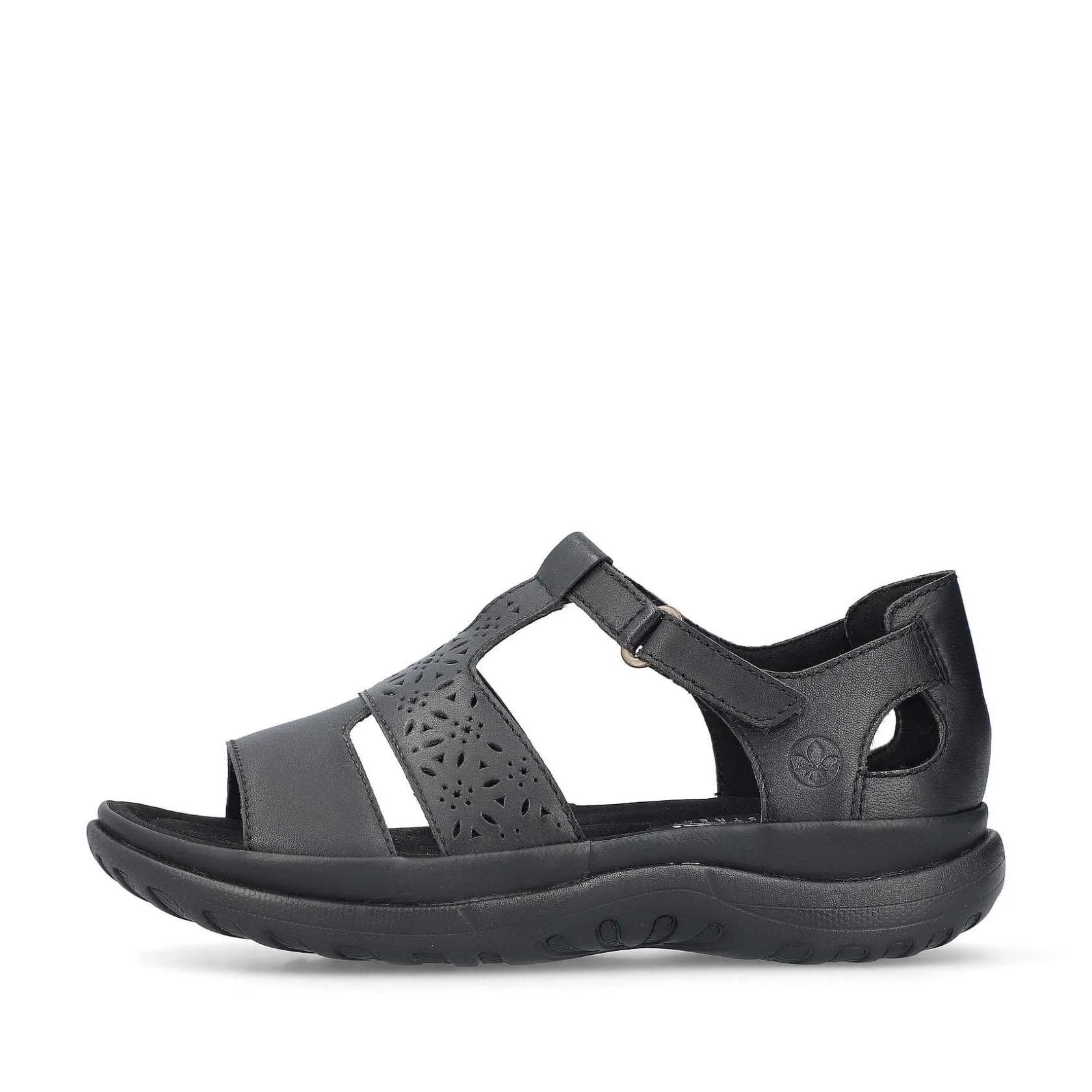 Rieker Sandals & Sandals-Women'S Strappy Sandals Glossy Black