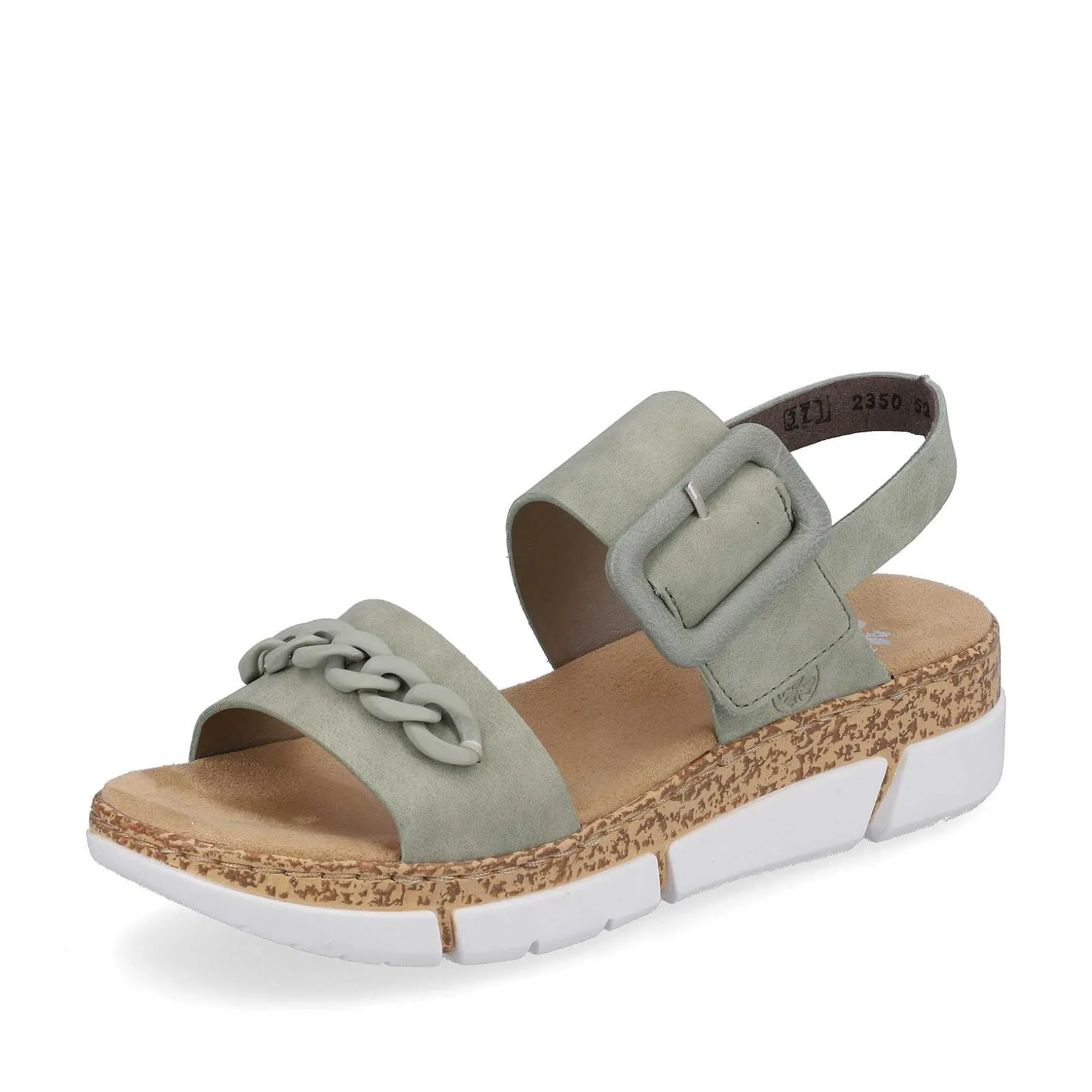 Rieker Summer Shoes-Women'S Strappy Sandals Mint Green