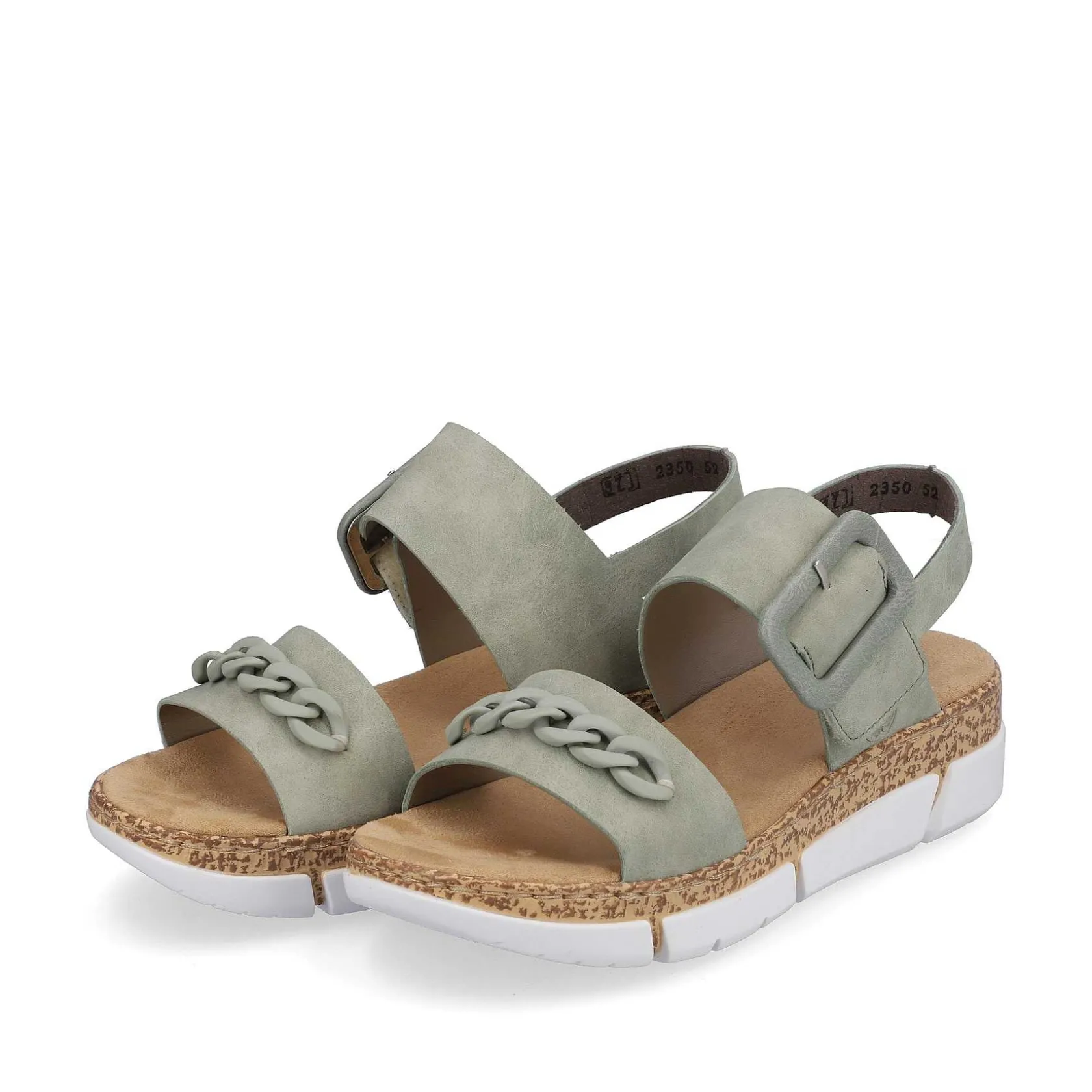 Rieker Summer Shoes-Women'S Strappy Sandals Mint Green