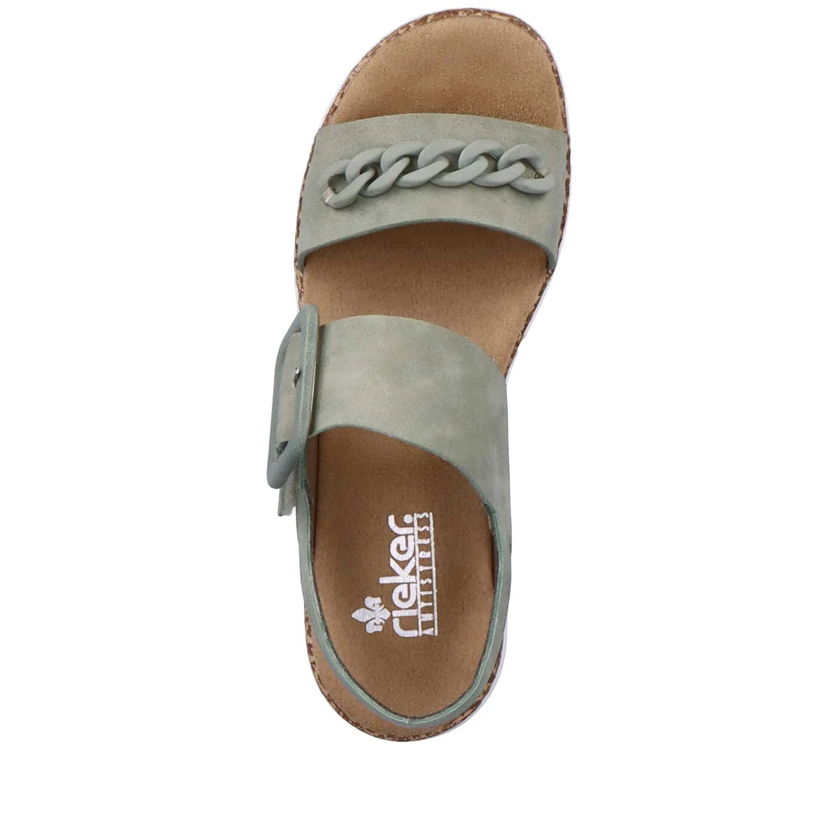 Rieker Summer Shoes-Women'S Strappy Sandals Mint Green