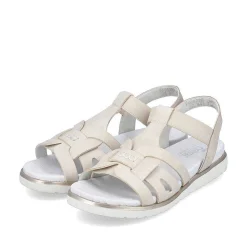 Rieker Sandals & Sandals-Women'S Strappy Sandals Pearl White