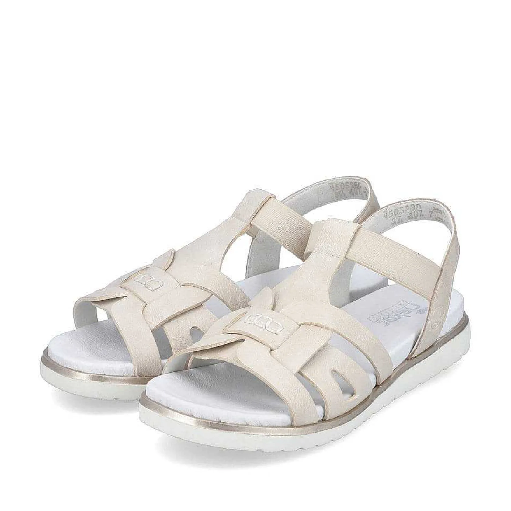 Rieker Sandals & Sandals-Women'S Strappy Sandals Pearl White