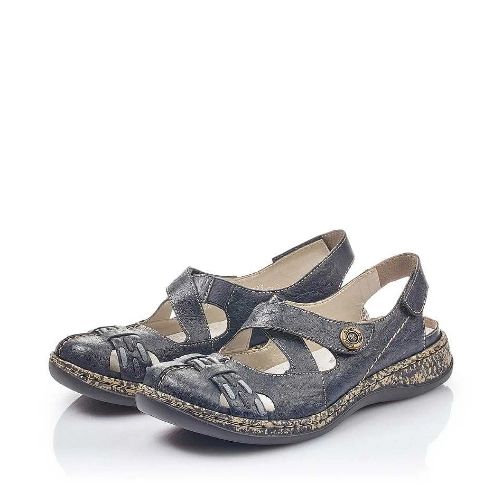 Rieker Sandals & Sandals-Women'S Strappy Sandals Navy Blue