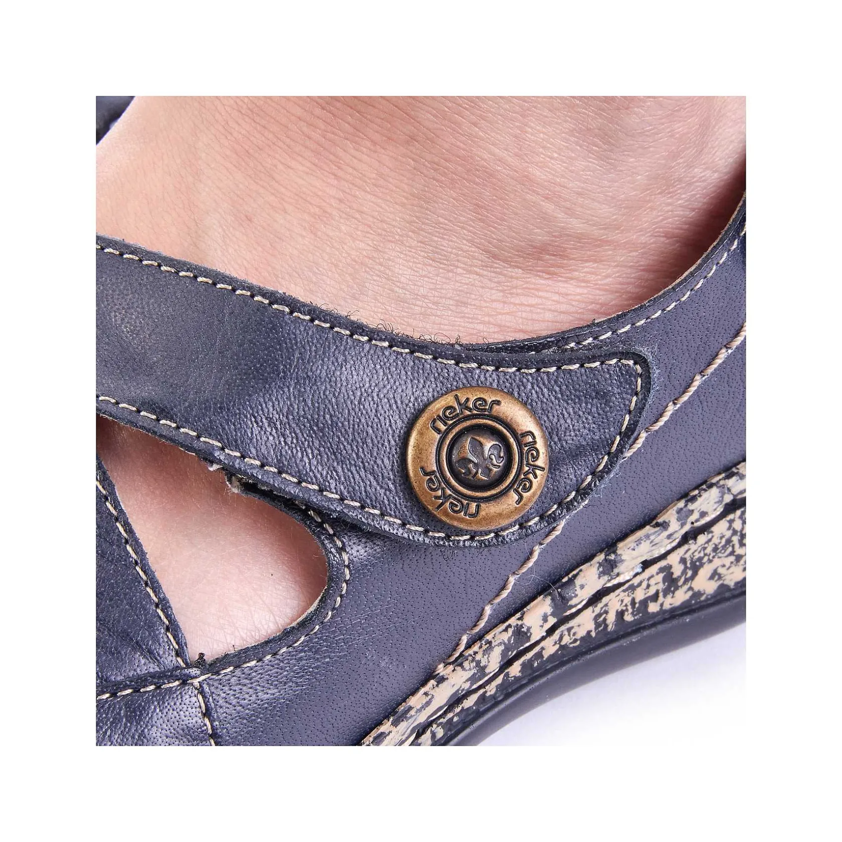Rieker Sandals & Sandals-Women'S Strappy Sandals Navy Blue