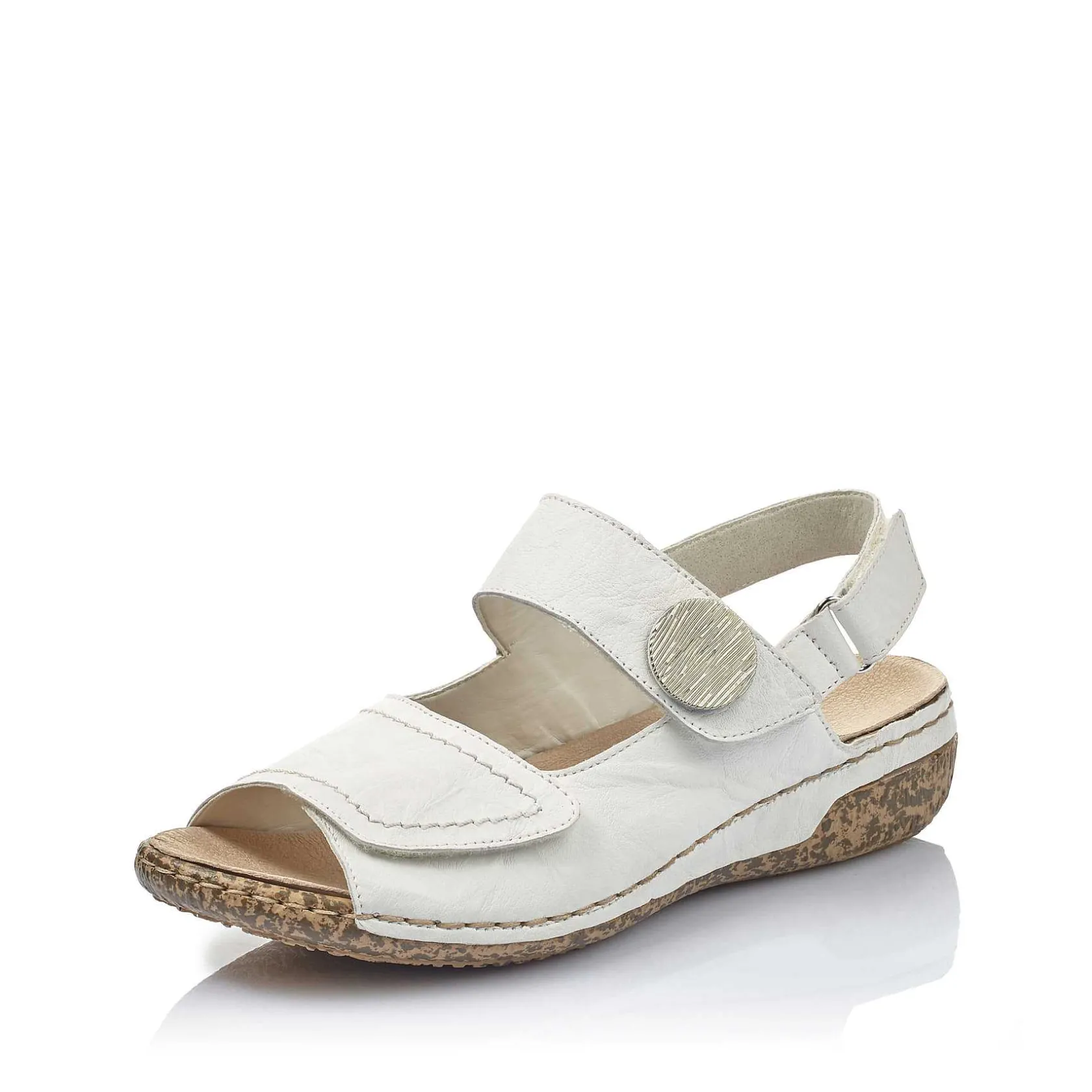 Rieker Sandals & Sandals-Women'S Strappy Sandals Pure White