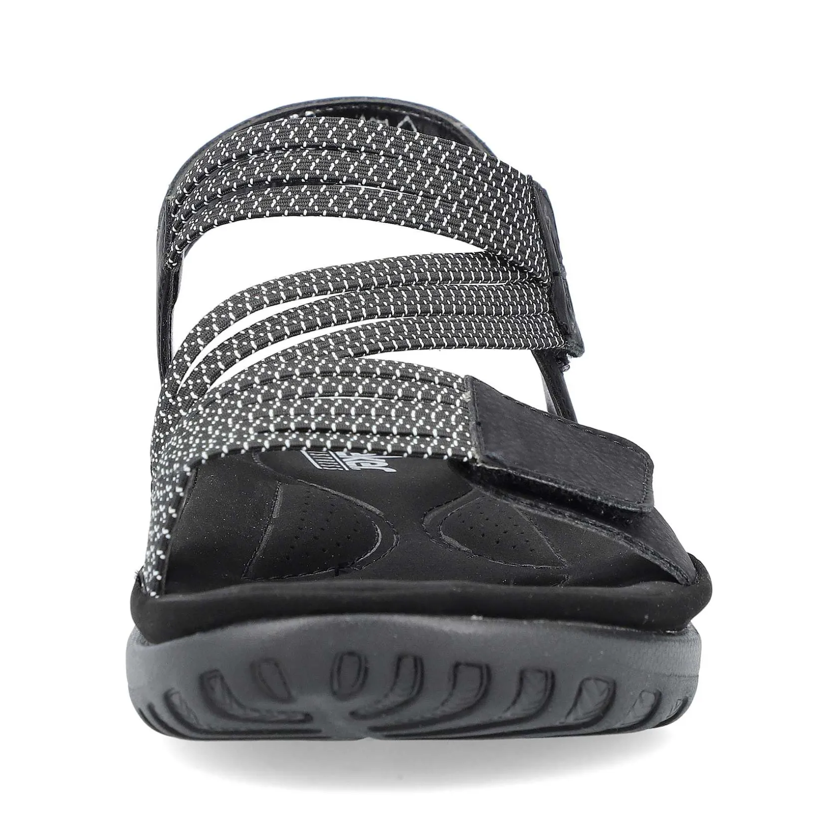 Rieker Vegan-Women'S Strappy Sandals Asphalt Black