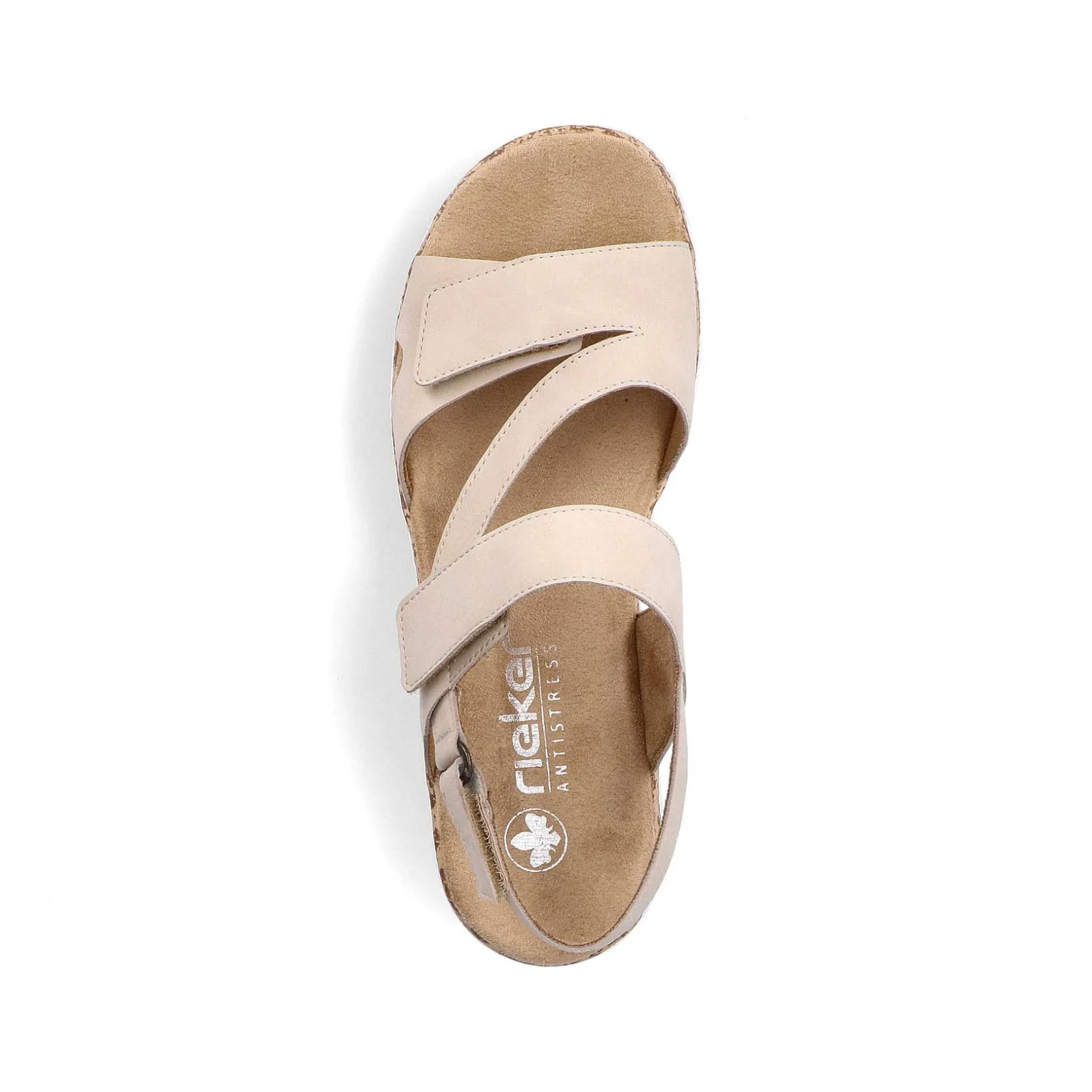Rieker Summer Shoes-Women'S Strappy Sandals Light Beige