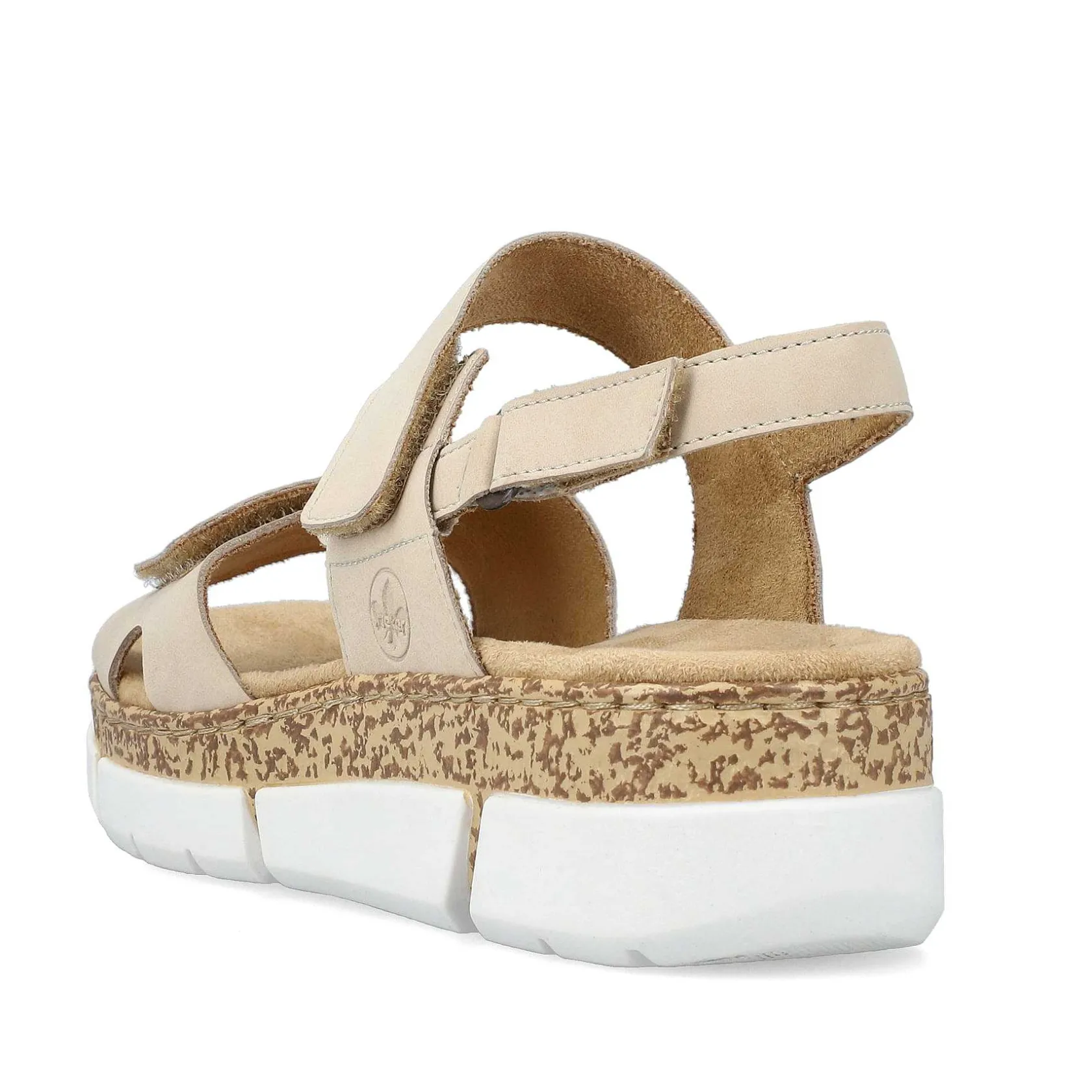 Rieker Summer Shoes-Women'S Strappy Sandals Light Beige