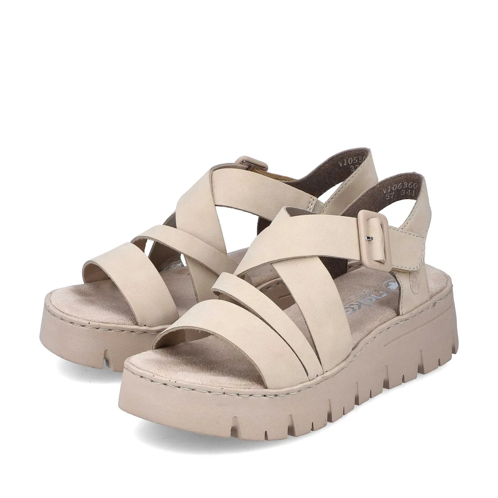 Rieker Sandals & Sandals-Women'S Strappy Sandals Light Beige