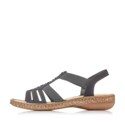 Rieker Sandals & Sandals-Women'S Strappy Sandals Night Black