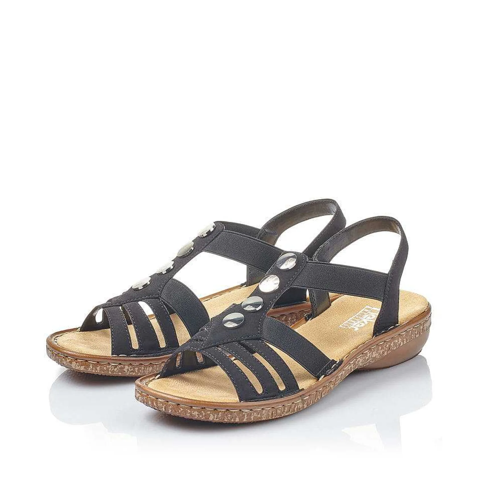 Rieker Sandals & Sandals-Women'S Strappy Sandals Night Black