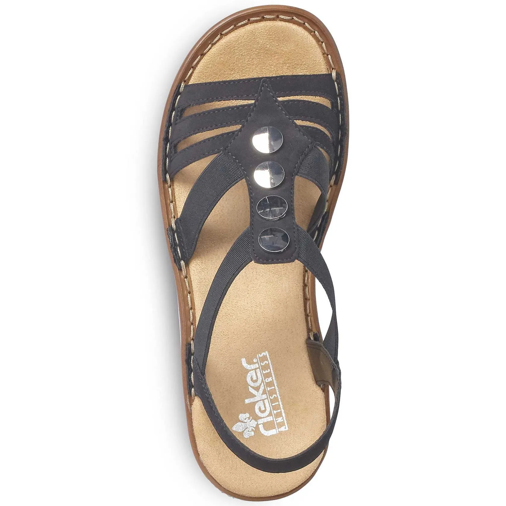Rieker Sandals & Sandals-Women'S Strappy Sandals Night Black