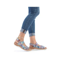 Rieker Colorful Styles-Women'S Strappy Sandals Multi