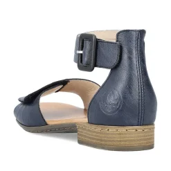 Rieker Heeled Shoes-Women'S Strappy Sandals Azure Blue