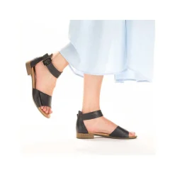 Rieker Heeled Shoes-Women'S Strappy Sandals Azure Blue