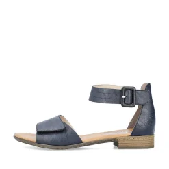 Rieker Heeled Shoes-Women'S Strappy Sandals Azure Blue