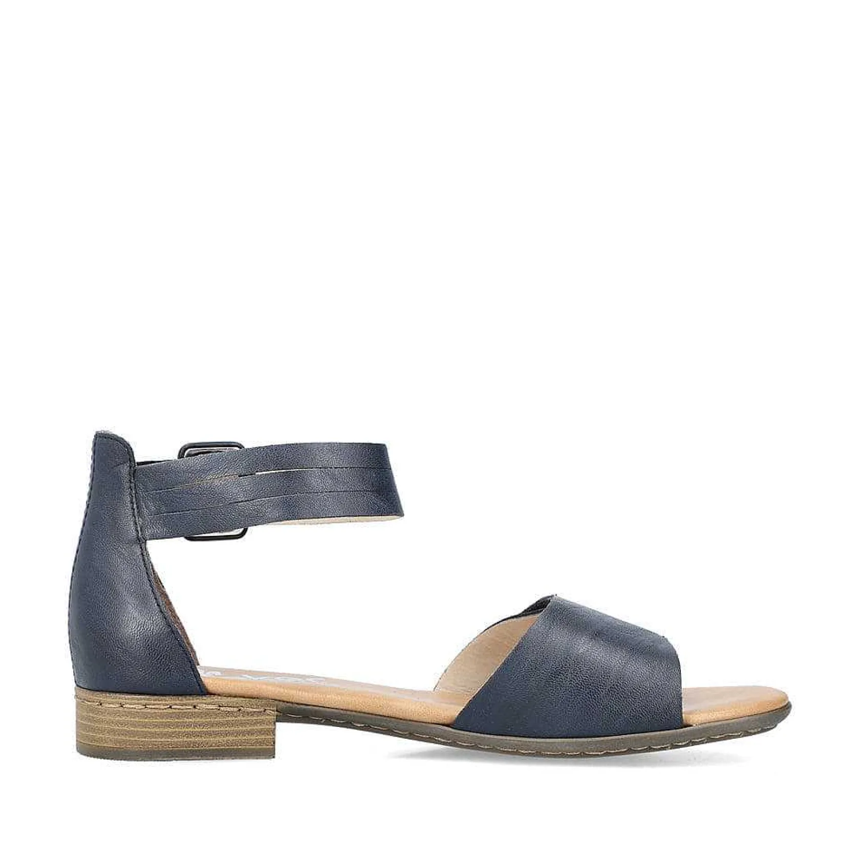 Rieker Heeled Shoes-Women'S Strappy Sandals Azure Blue