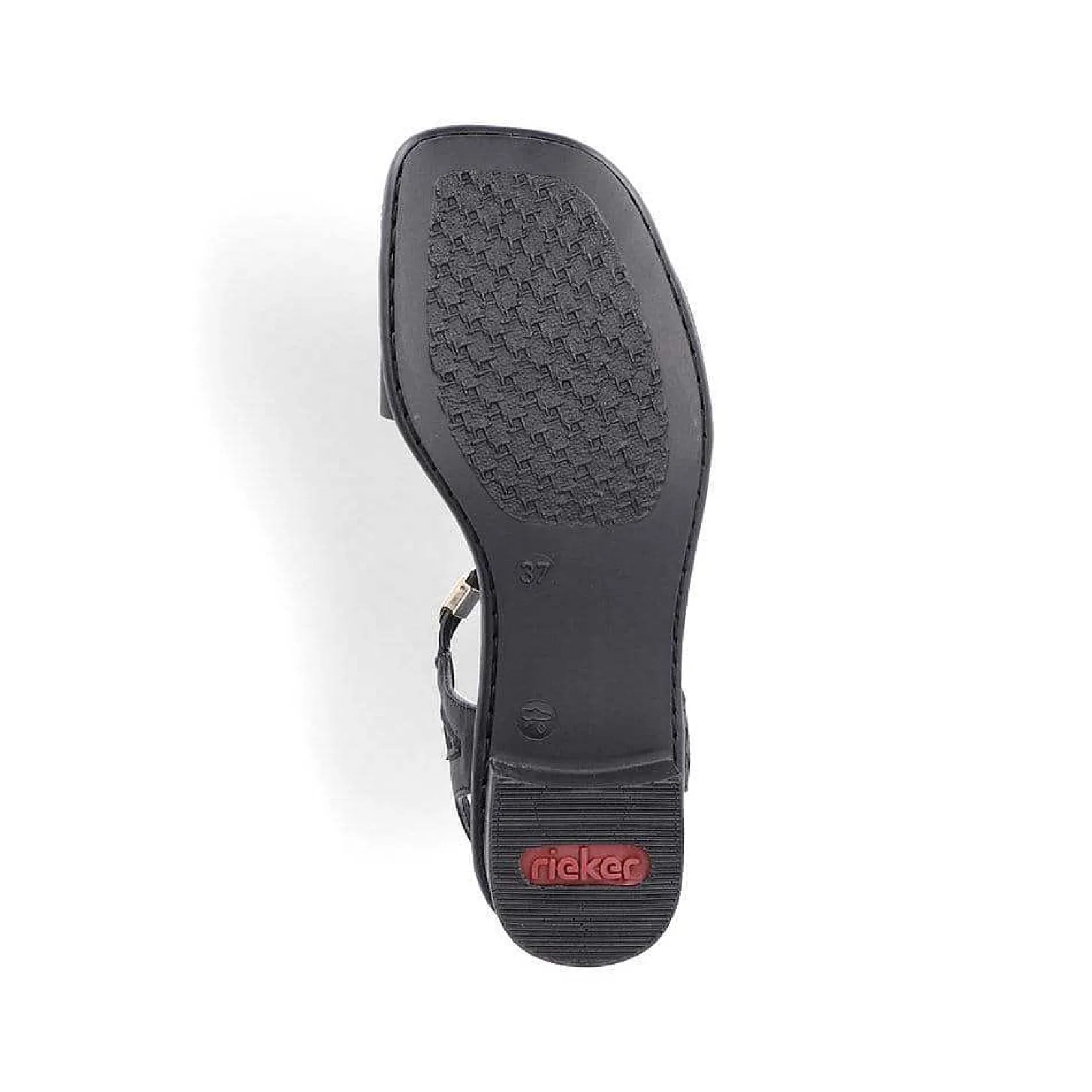 Rieker Heeled Shoes-Women'S Strappy Sandals Asphalt Black