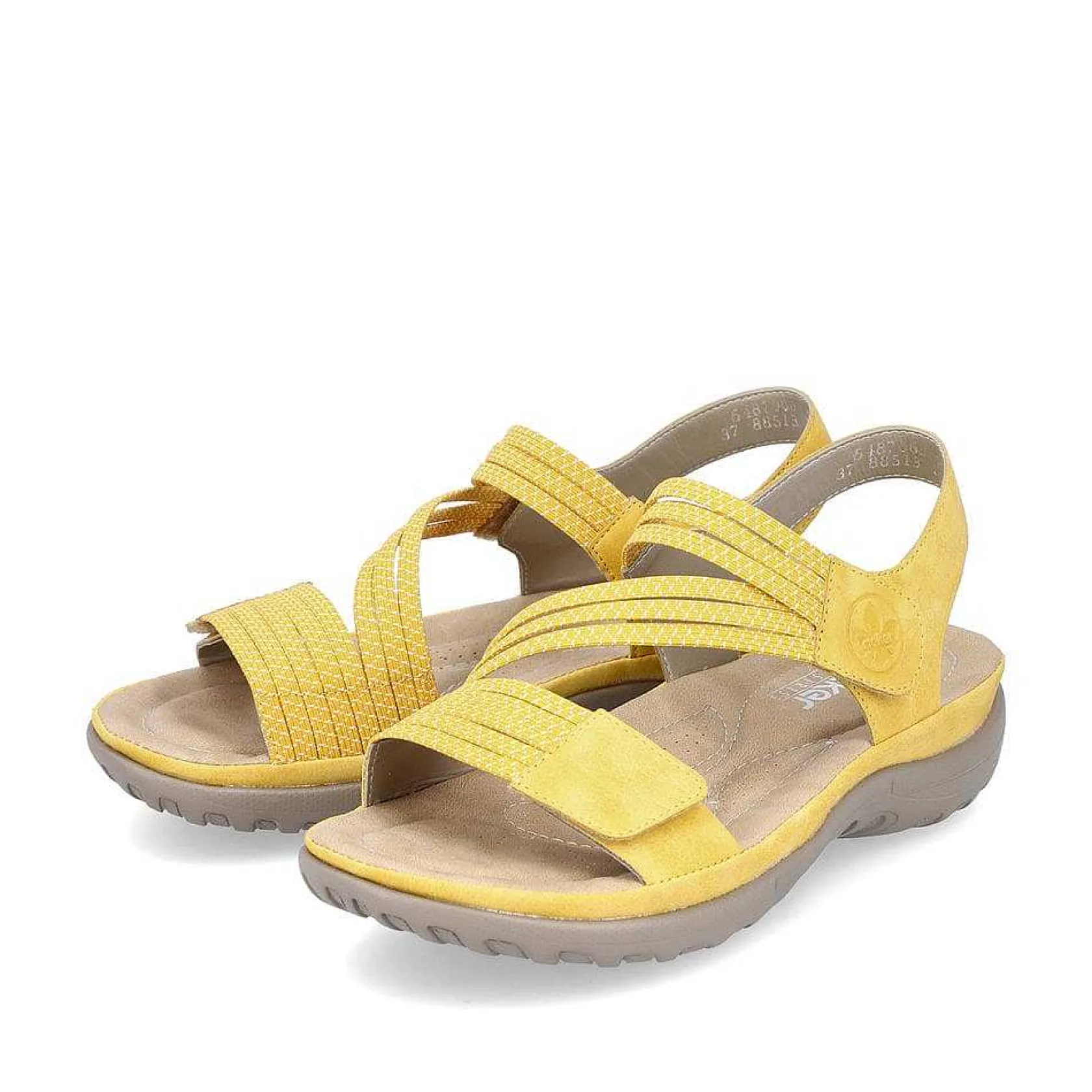 Rieker Vegan-Women'S Strappy Sandals Lemon Yellow