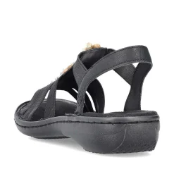 Rieker Sandals & Sandals-Women'S Strappy Sandals Asphalt Black