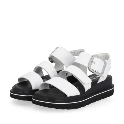 Rieker Sandals & Sandals-Women'S Strappy Sandals Pearl White
