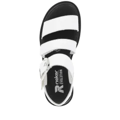 Rieker Sandals & Sandals-Women'S Strappy Sandals Pearl White