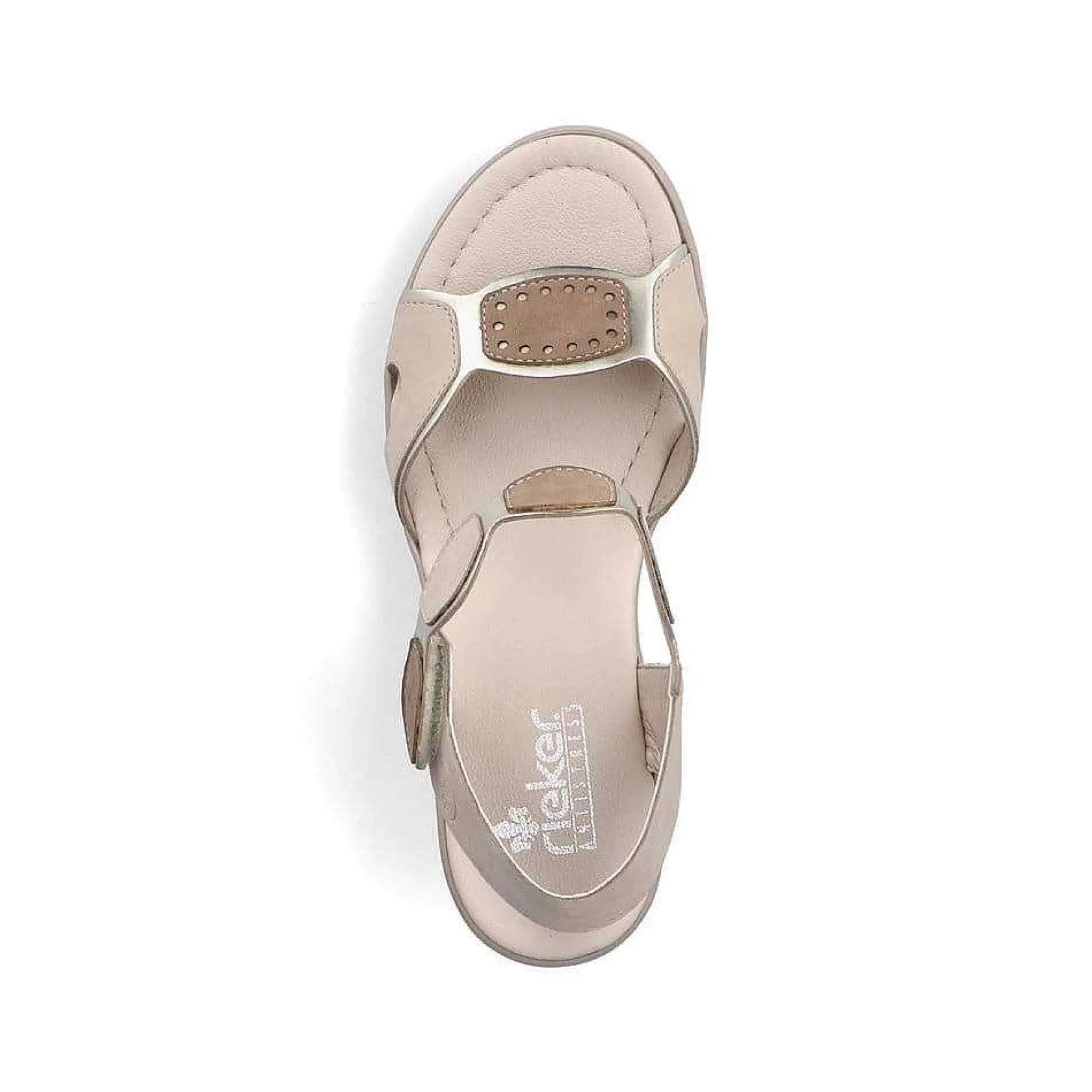 Rieker Heeled Shoes-Women'S Strappy Sandals Light Beige