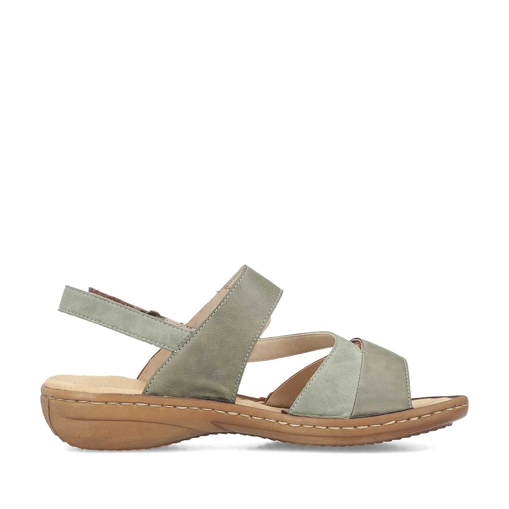 Rieker Sandals & Sandals-Women'S Strappy Sandals Green Grey