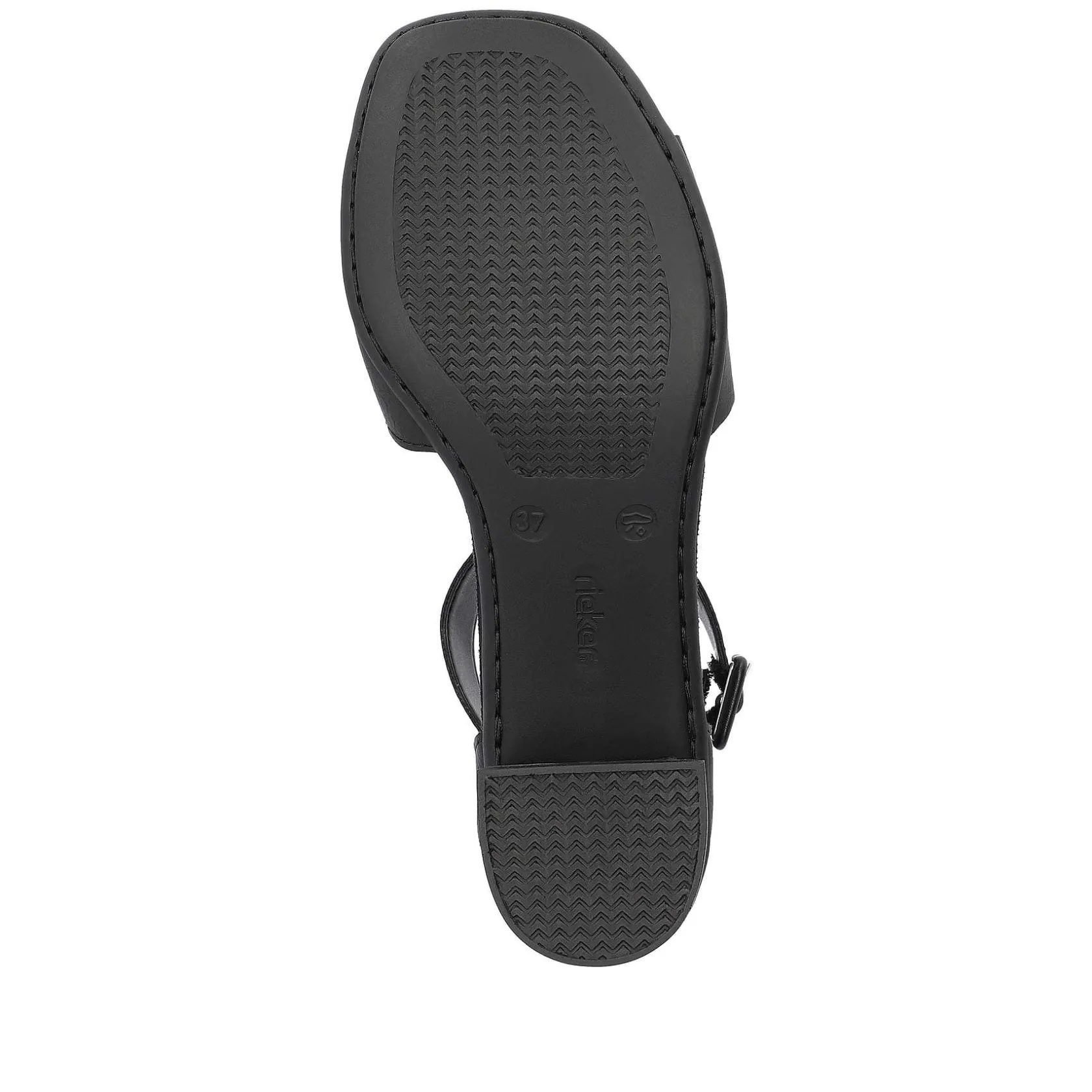 Rieker Heeled Shoes-Women'S Strappy Sandals Jet Black