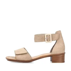 Rieker Heeled Shoes-Women'S Strappy Sandals Beige